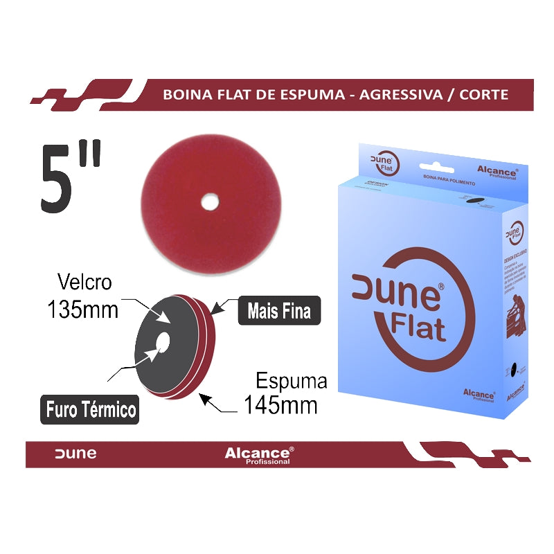 ALCANCE – BOINA / PAD PLANA DE DUNAS AGRESIVA – 5″