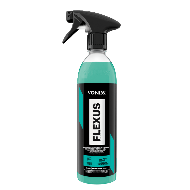 VONIXX – FLEXUS – LIMPIADOR Y ACONDICIONADOR DE PLÁSTICO INTERIOR 2 EN 1- 500 ML