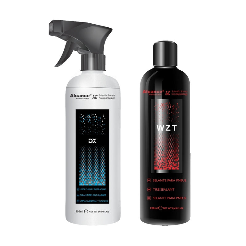 ALCANCE – KIT DE LIMPIEZA Y RENOVACION DE NEUMATICOS – DX + WZT
