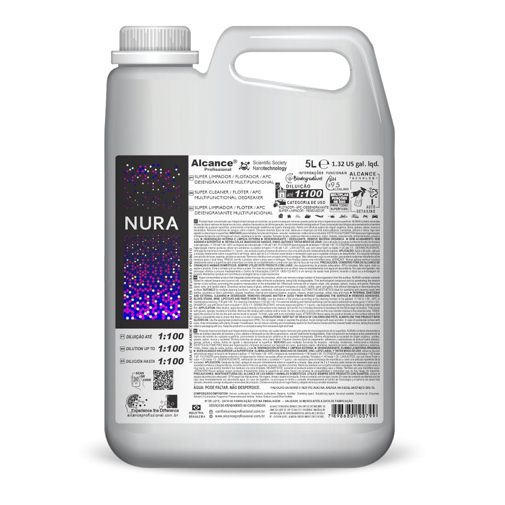 ALCANCE – NURA – LIMPIADOR MULTIPROPOSITO PH ALCALINO - 5L