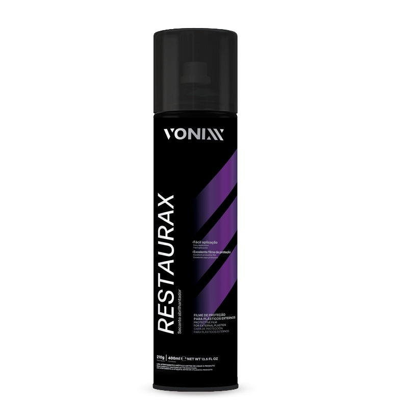 VONIXX – RESTAURAX AEROSOL – RESTAURADOR DE PLASTICOS – 400ML
