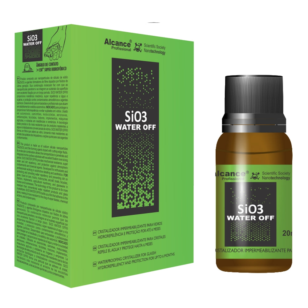 ALCANCE – SIO3 WATER OFF – CRISTALIZADOR DE VIDRIO – 20ML