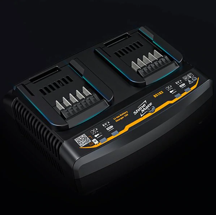 SHINEMATE – CARGADOR DUAL – BC182