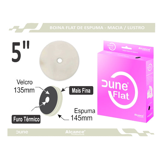 ALCANCE – BOINA / PAD DE ESPUMA SUAVE PLANA DUNE – 5″
