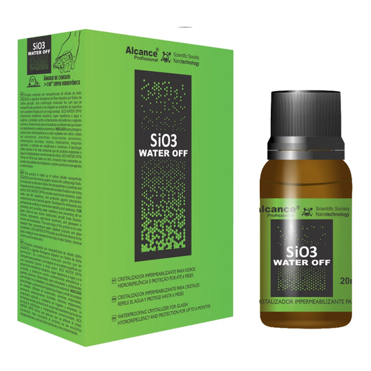 ALCANCE – SIO3 WATER OFF – CRISTALIZADOR DE VIDRIO – 20ML