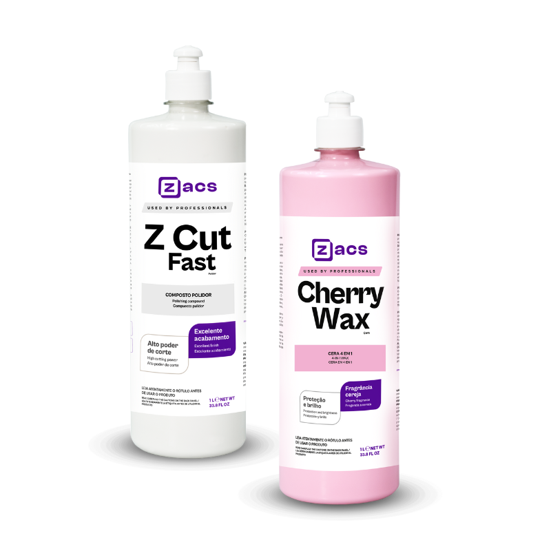 ZACS – KIT Z CUT FAST + CHERRY WAX – PULIDO Y ENCERADO