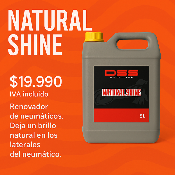 Natural shine - renovador de neumáticos y gomas