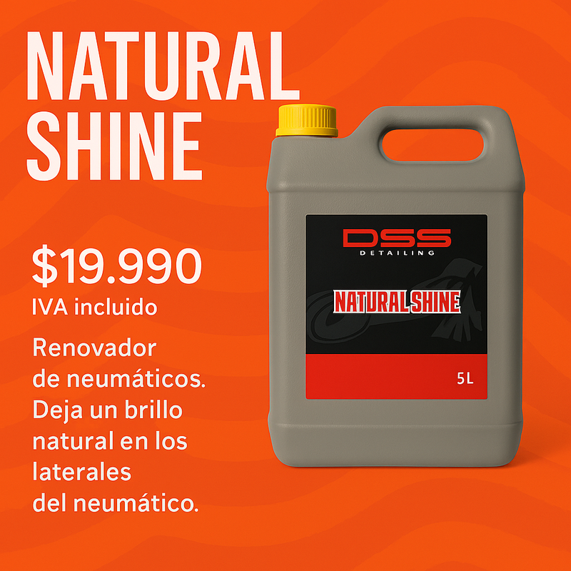 Natural shine - renovador de neumáticos y gomas